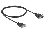 Cablu DELOCK D-Sub 9 pini 1m Negru Soclu-Mufă PVC Cod 87833