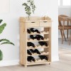 VidaXL Raft de vin, 90x60x30 cm, lemn masiv de pin