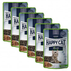 Happy Cat MEAT IN SAUCE Culinary Land-Geflügel / Poultry 6 x 85 g