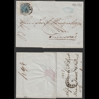 Scrisoare 1857 Sibiu - Timisoara foto