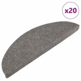 Gossi covorase scara autoadezive 20 buc gri 56x17x3 cm