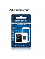 Card Memorie MicroSDHC Microdata, 32Gb, Clasa 10. Adaptor SD inclus foto