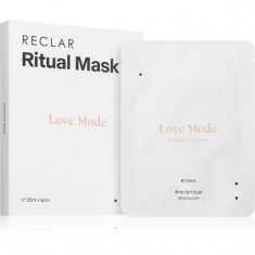 RECLAR Ritual Mask Love Mode mască textilă facială de unică folosință pentru toate tipurile de ten 5 buc