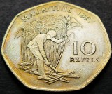 Cumpara ieftin Moneda exotica 10 RUPII - MAURITIUS, anul 1997 *cod 1970