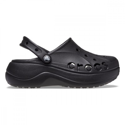 Saboți Crocs Baya Platform Clog Negru - Black foto