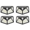 Set 4 Lampi solare de exterior 100 LED-uri Neco, senzor de miscare si lumina, 2200mAh