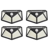 Set 4 Lampi solare de exterior 100 LED-uri Neco, senzor de miscare si lumina, 2200mAh