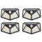 Set 4 Lampi solare de exterior 100 LED-uri Neco, senzor de miscare si lumina, 2200mAh