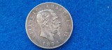 ITALIA 5 LIRE 1876 AUNC, Europa, Argint