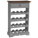 Cumpara ieftin Suport sticle de vin, 55x23x85 cm, lemn masiv de mahon