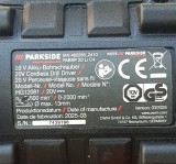 Masina de gaurit si insurubat (bormasina) pe acumulator PARKSIDE PERFORMANCE PABSP 20 Li C4 20V, FARA ACUMULATOR, 21+1 trepte cuplu,60nm, madrina met