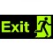 Indicator Autocolant EXIT Fluorescent 34x14cm