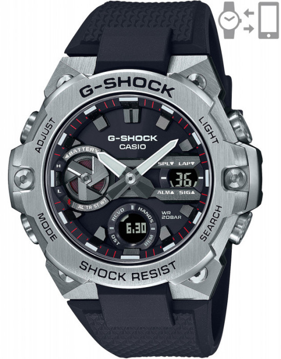 Ceas Barbati, Casio G-Shock, G-Steel Bluetooth GST-B400-1A - Marime universala