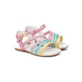Sandale Fete Bibi Mini Me Colour Glitter 24 EU, Roz, BIBI Shoes