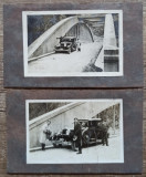 Automobil de epoca, perioada interbelica, numere Bucuresti// lot 2 fotografii, Romania 1900 - 1950, Portrete