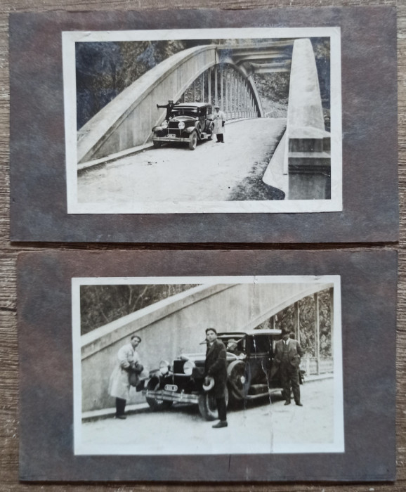 Automobil de epoca, perioada interbelica, numere Bucuresti// lot 2 fotografii