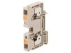 Conector cu arc WEIDM&Uuml;LLER, 2 borne, 10mm
2 sectiune cablu, montare sina TS35, 1kV AC, 57A, bej