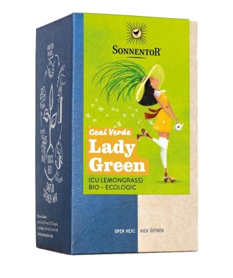 Ceai Verde Lady Green cu Lemongrass Bio 18 plicuri Sonnentor foto