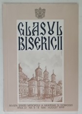 GLASUL BISERICII , REVISTA OFICIALA A SFINTEI MITROPOLIT A MUNTENIEI SI DOBROGEI , NR. 5-8 , 1999