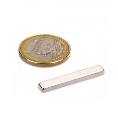 Magnet neodim bloc, 30x4x2 mm, putere 2,3 kg, N38 foto