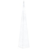 Cumpara ieftin Con de lumina cu LED decorativ, alb rece, 60 cm, acrilic