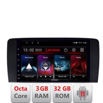 Navigatie Mercedes Clasa R D-215 Octa Core cu Android Radio Bluetooth Internet GPS WIFI DSP 3+32 GB 4G KIT-215+ LENOVO LITE CarStore Technology foto