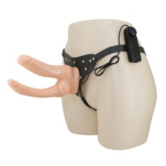 Strap-on cu vibratii Woman Double Dildo foto