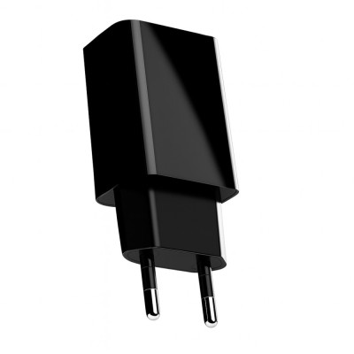 Incarcator Retea Fast Charge pentru Telefon, Flippy, Capat de Incarcare pentru Gadgeturi 5V2A, Port USB-B, Adaptor pentru Telefon Standard UE, Negru foto