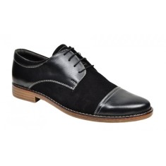 Pantofi barbati casual din piele naturala - Model Mario 1 Negru