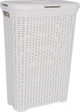 Coș Curver STYLE 40L, crem, 44x26x61 cm, pentru rufe, lenjerie de pat