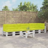 vidaXL Perne de paleți, 7 buc., verde deschis, material textil 3217152