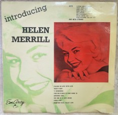 DISC LP 10&amp;quot; JAZZ: INTRODUCING HELEN MERRILL (compilatie EmArcy UK/rec.1954/1955) foto