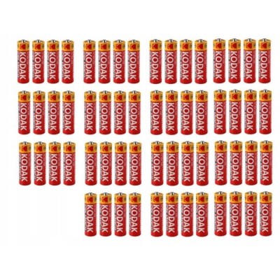 Set 60 baterii Kodak AA, Super Heavy, 1.5v - Rosu foto