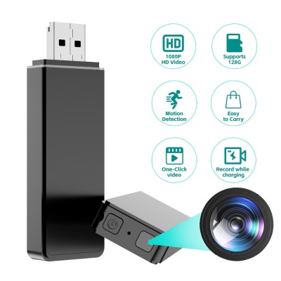 Stick USB cu Camera Full HD 1080P, Senzor Miscare, Baterie, Autonomie 4-5h foto
