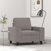 Gossi fotoliu canapea, gri taupe, 60 cm, material textil