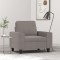 Gossi fotoliu canapea, gri taupe, 60 cm, material textil