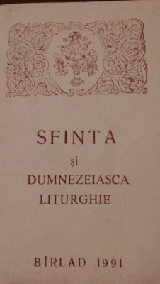 Sfanta si Dumezeiasca Liturghie 1991 foto