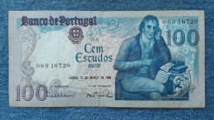 100 Escudos 1985 Portugalia / 16720 foto