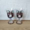 Lot de 2 pahare pictate manual