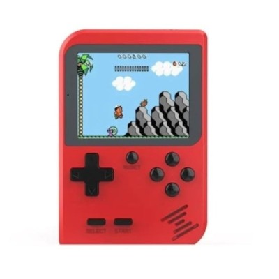 Joc tetris FOXMAG24, 400 de jocuri, retro, consola portabila, rosu foto