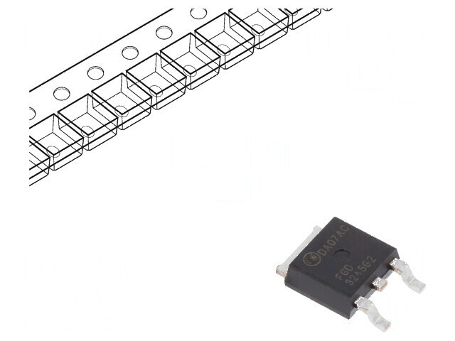 Tranzistor IGBT 450V 23A 150W DPAK pentru sisteme de aprindere ESD