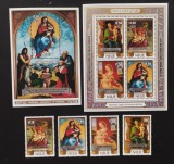 NIUE-CRACIUN 19886,PICTURi-ST.Prima Vizita Papala in Pacific -4V./serie+ 1 M/Sh.+ 1 S/Sh.-MNH**-NIU 018B