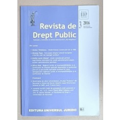 REVISTA DE DREPT PUBLIC , NR. 3 , 2016
