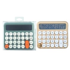 Calculator de birou, 12 Cifre, 15 x 13 cm, 2 culori (blister)