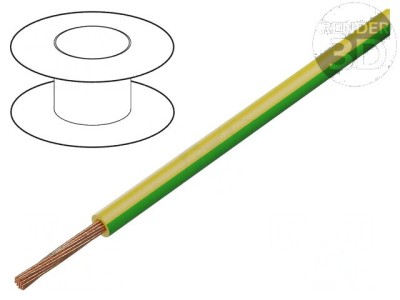 Cablu FLRY-A 1x0,75mm&amp;sup2; litat Cu PVC galben-verde 60V foto