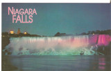 SUA AMERICAN Falls Illuminated TAKEN FROM Niagara Falls Canada, Circulata, Fotografie