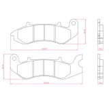 Cumpara ieftin Set placute frana fata - Benelli BN - Leoncino - TNT - Keeway City Blade - RKF - TX - TXR - Vieste - QJ Motor SRK - TRX 125cc (RMS)