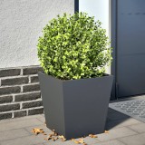 Jardiniera Gradina vidaXL Antracit 40x40x40cm Otel Ghiveci Exterior Interior