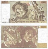 1990, 100 francs (P-154e.1) - Franța - stare XF+++!