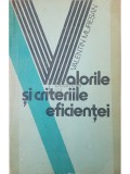 Valentin Muresan - Valorile si criteriile eficientei (Editia: 1986)